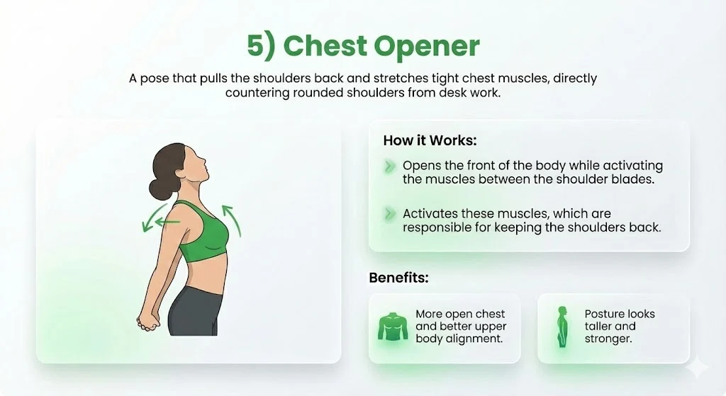 Chest opener posture awareness