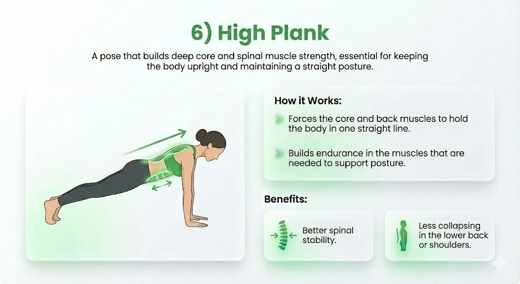 High plank posture awareness