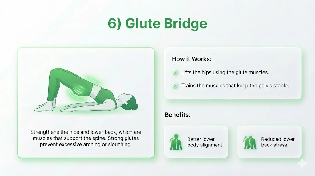 Glute Bridge - Best Yoga For Posture Correction 