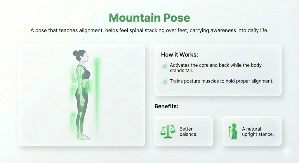 Mountain Pose - Best Yoga For Posture Correction 
