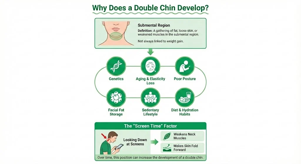 Why Does a Double Chin Develop?
