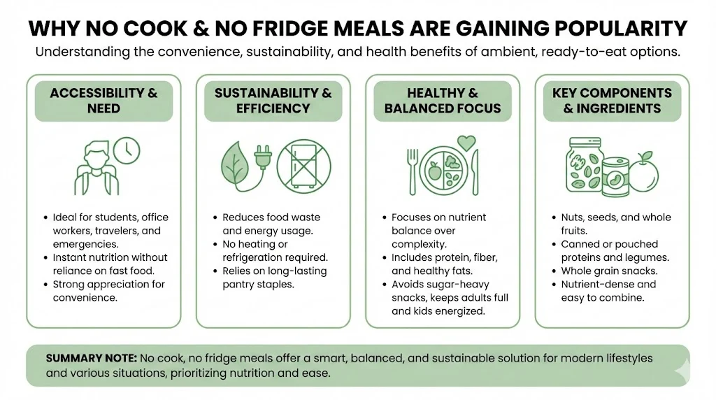 Why No Cook And No Fridge Meals Are Gaining Popularity | What Makes A No Cook Meal Healthy