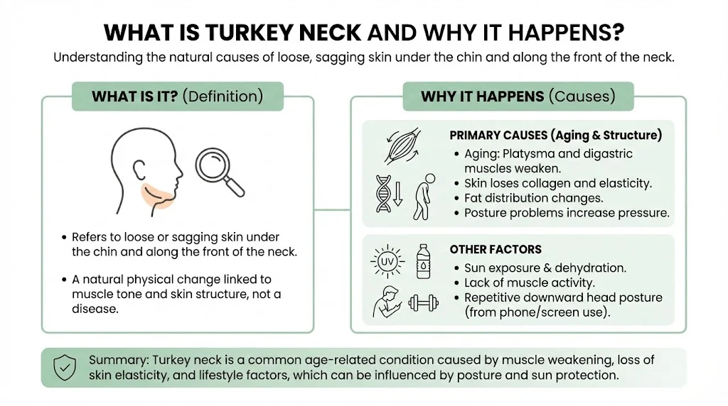 What Is Turkey Neck And Why It Happens?