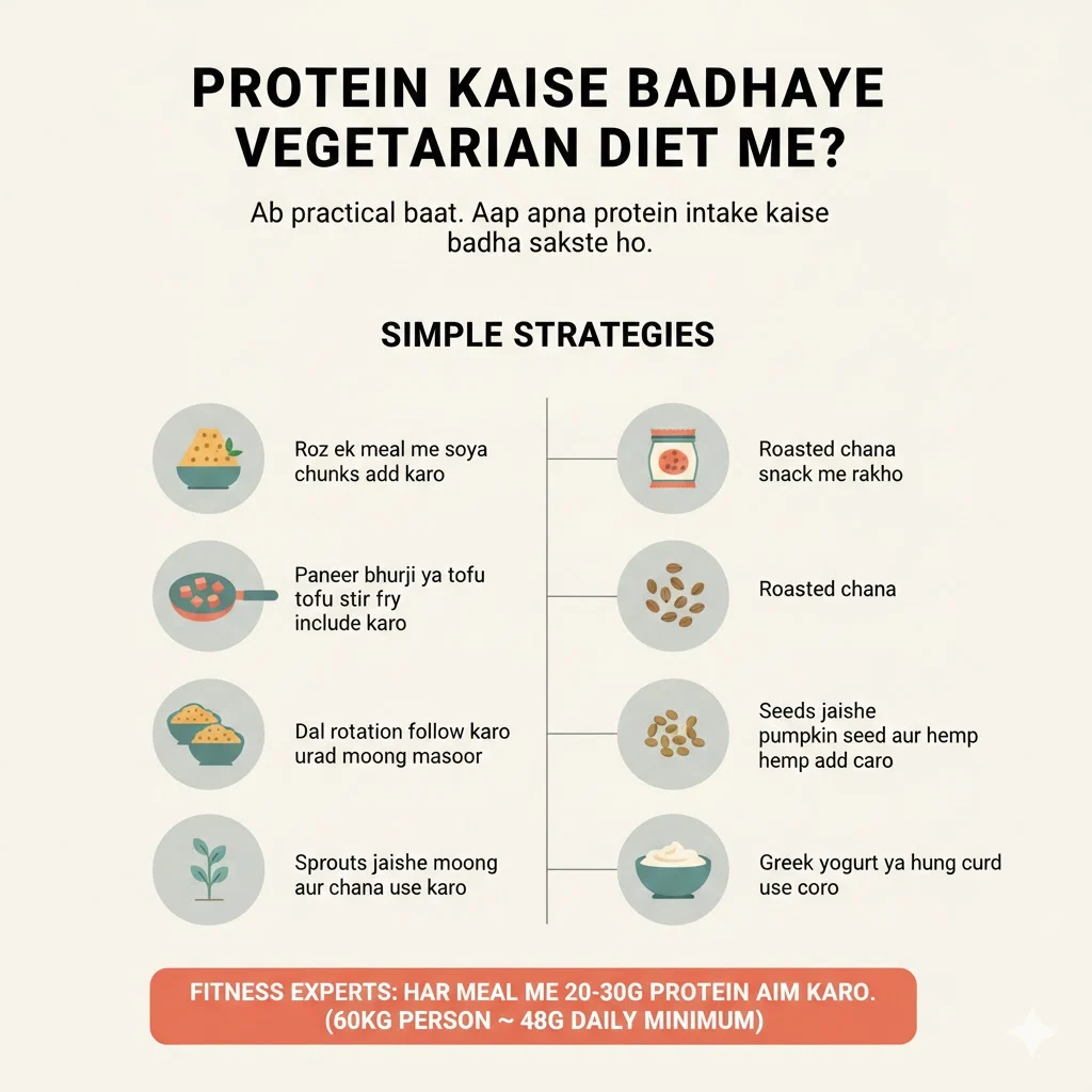 Protein Kaise Badhaye Vegetarian Diet Me?