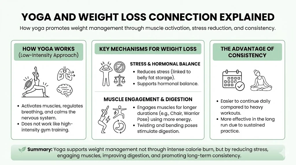 Yoga And Weight Loss Connection Explained