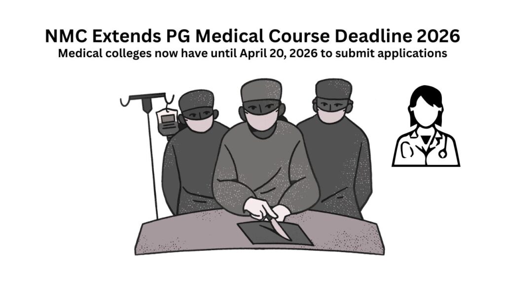 Medical students and colleges affected by extended PG course deadline by NMC in 2026