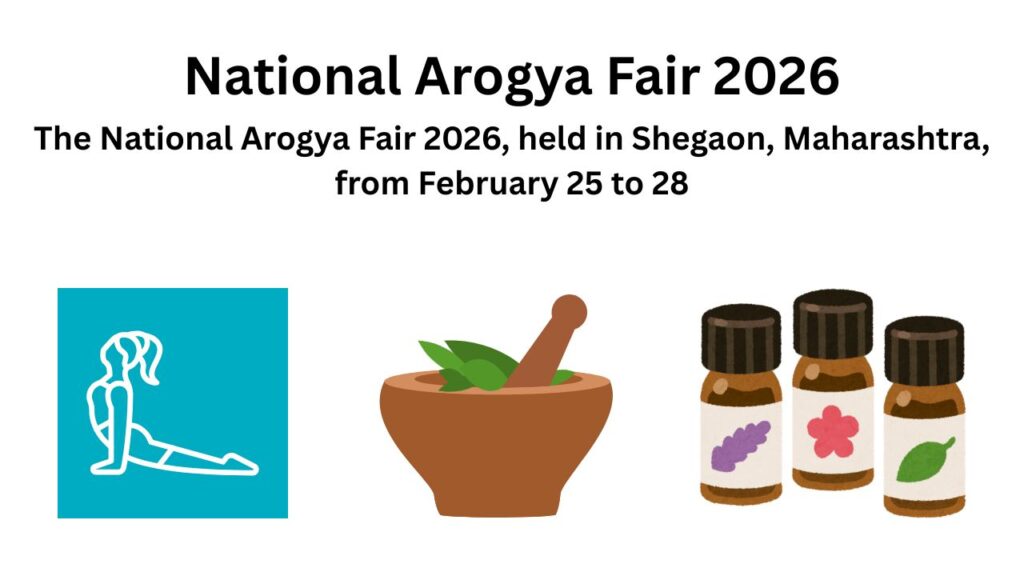 Visitors exploring AYUSH therapies and wellness practices at National Arogya Fair 2026